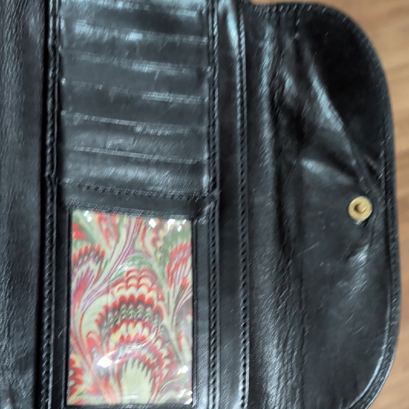 Dooney & Bourke Dark Brown Leather Wallet with Gold Plaque - Picture 3 of 5